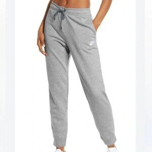 Nike Heather Grey Joggers Women Nike Logo Drawstring Size Small NWOT